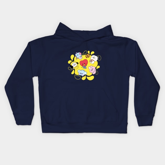 Adorable characters Kids Hoodie by TASCHE